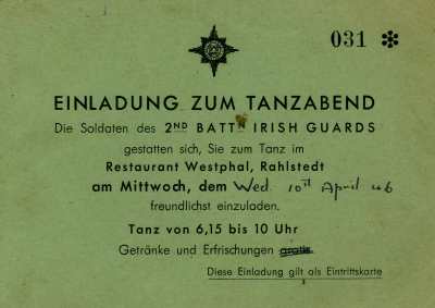 Dance ticket 1946